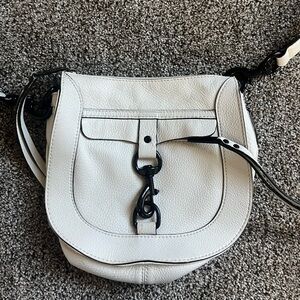 Rebecca Minkoff dog clip saddle bag White/cream Leather Crossbody Bag